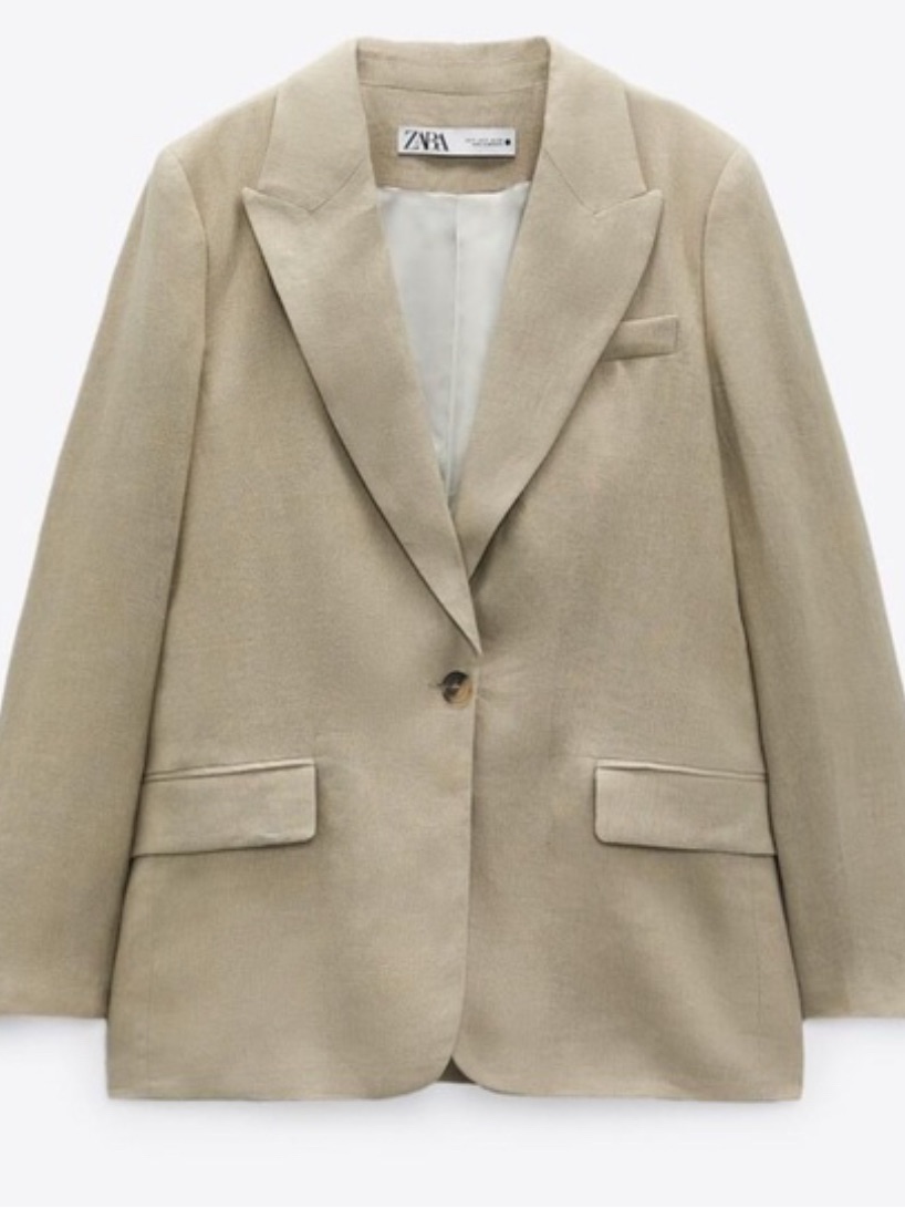 Zara Linen Blazer - Small